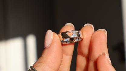 Heart- Hammered Ring
