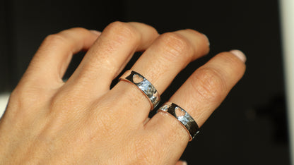 Heart- Hammered Ring