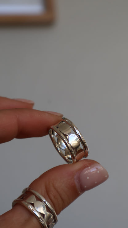 Triple texture Ring