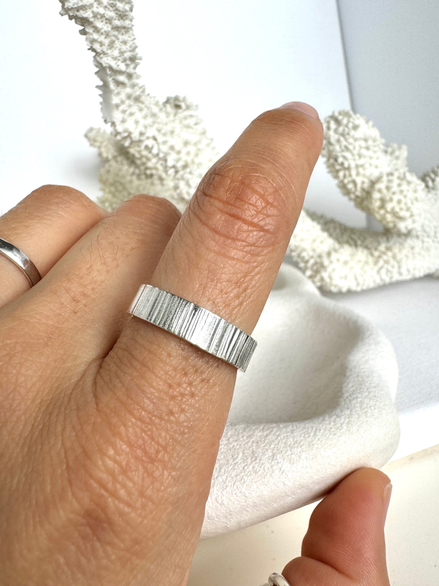 Textured Plain Band Ring