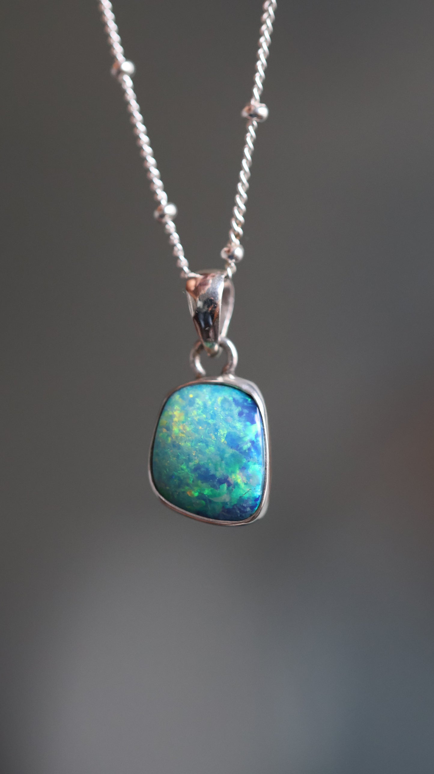 Ocean Spark Opal Pendant