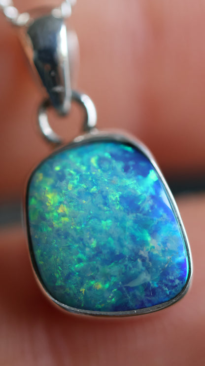 Ocean Spark Opal Pendant