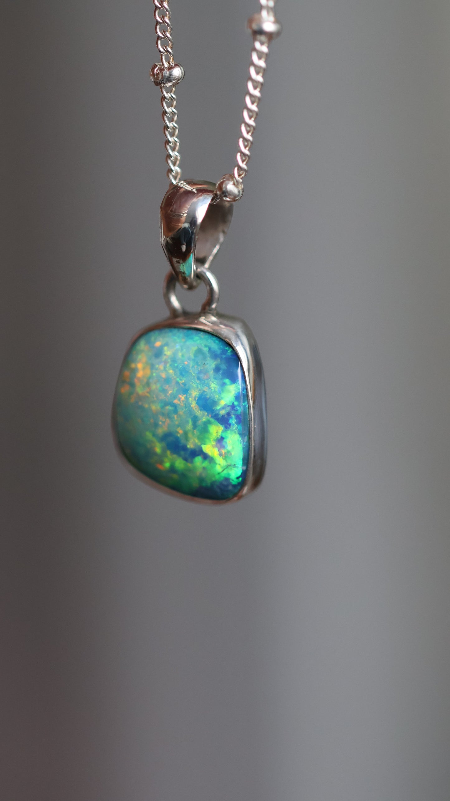 Ocean Spark Opal Pendant