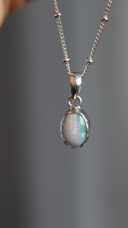 Pastel Glow Opal Pendant