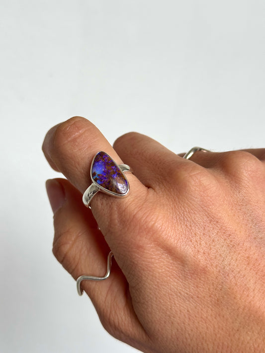 Cocoa Ring - Boulder Opal