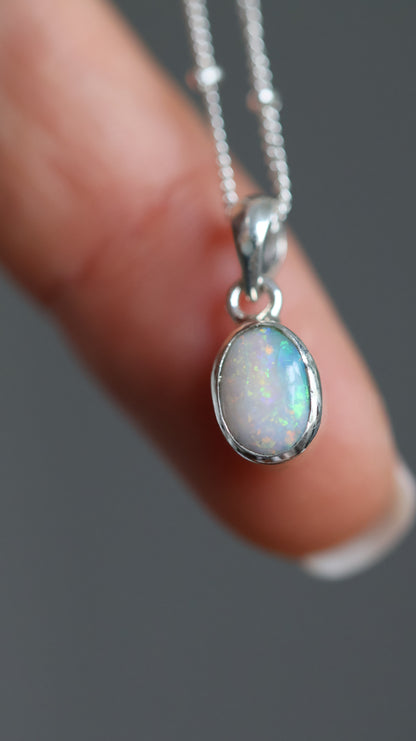 Pastel Glow Opal Pendant