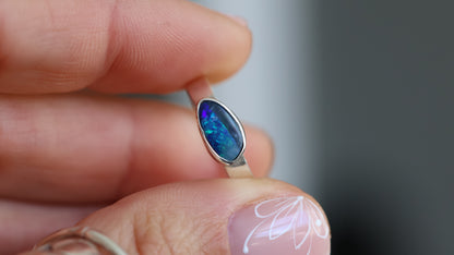 Deep Blue Ring size 6 (L)