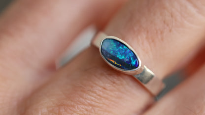 Deep Blue Ring size 6 (L)