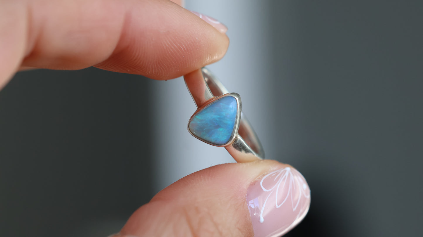 Lightning Ridge Opal Ring size 7 (N)