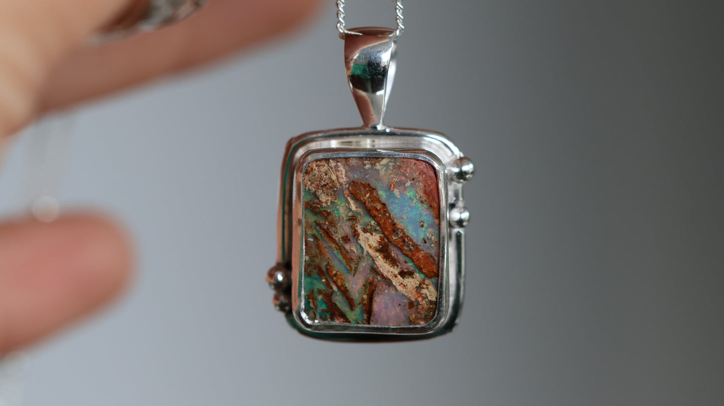 Boulder opal Pendant