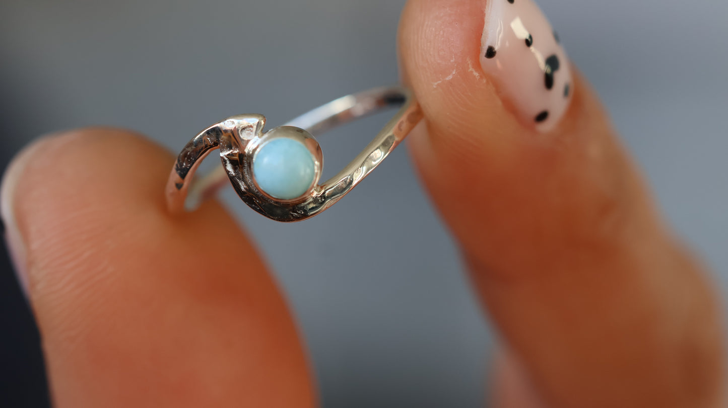 Larimar Wave Ring