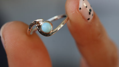 Larimar Wave Ring