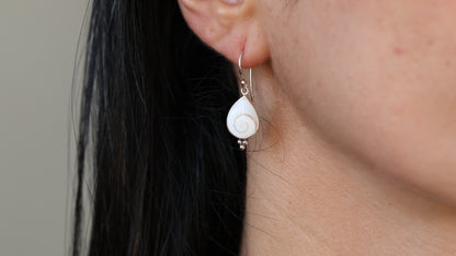 Operculum Teardrop Earrings