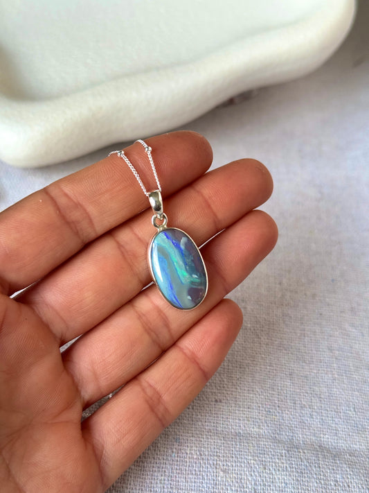 Ella - Lightning Ridge Opal Necklace