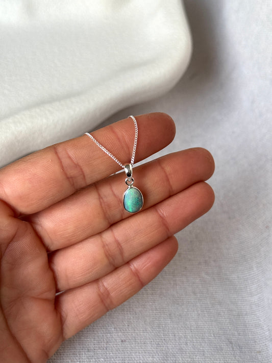 Minta - Lightning Ridge Opal Necklace