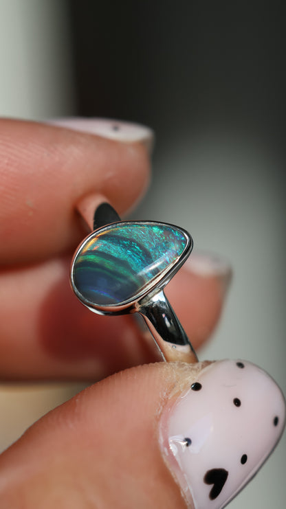 Solid Lightning Ridge Ring (size 6)
