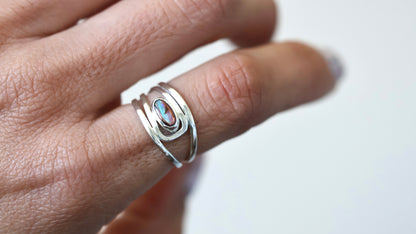 Yowah Nut Opal Ring (size 7)