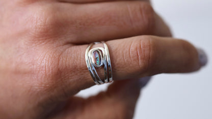 Yowah Nut Opal Ring (size 7)