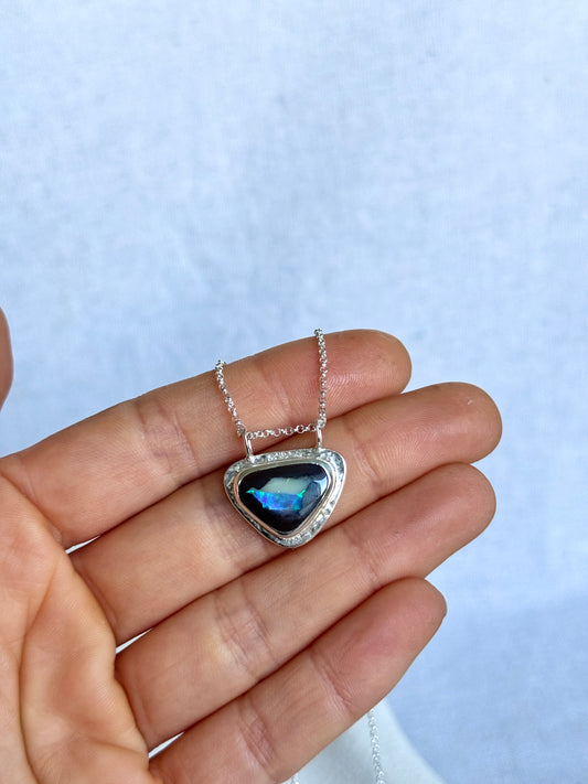 Kaia -  Boulder Opal Necklace