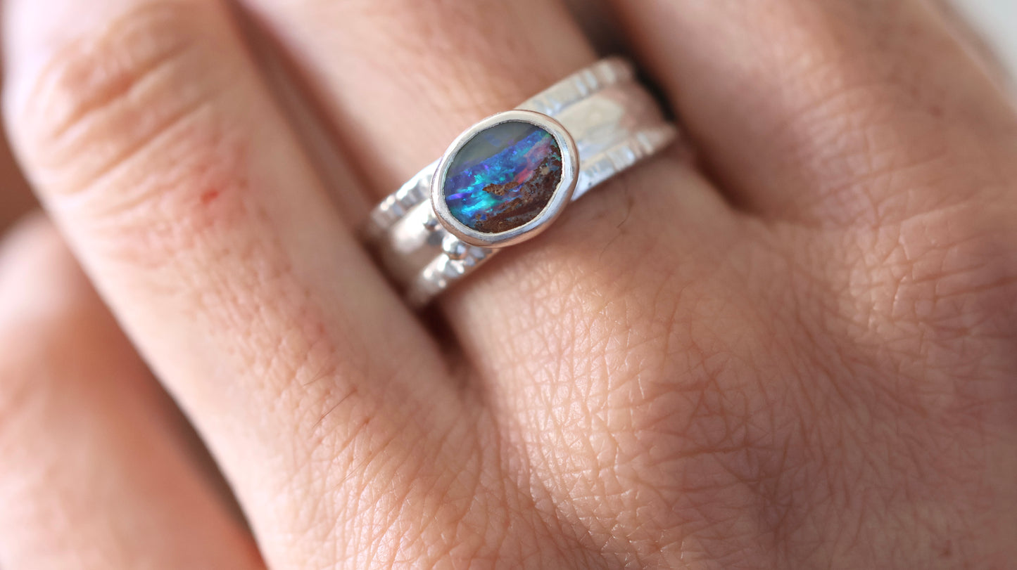 Boulder Opal Ring (size 9)