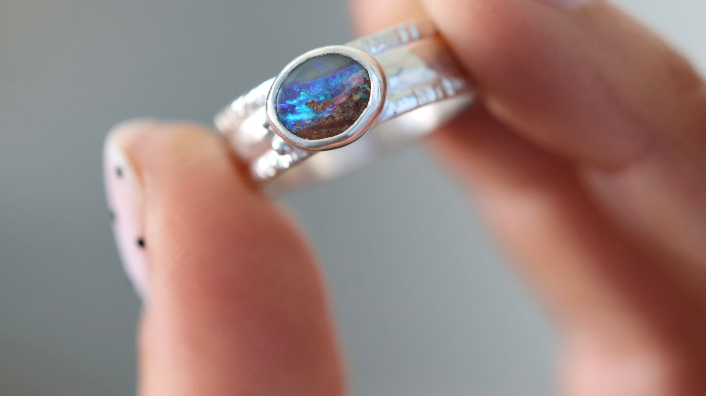 Boulder Opal Ring (size 9)