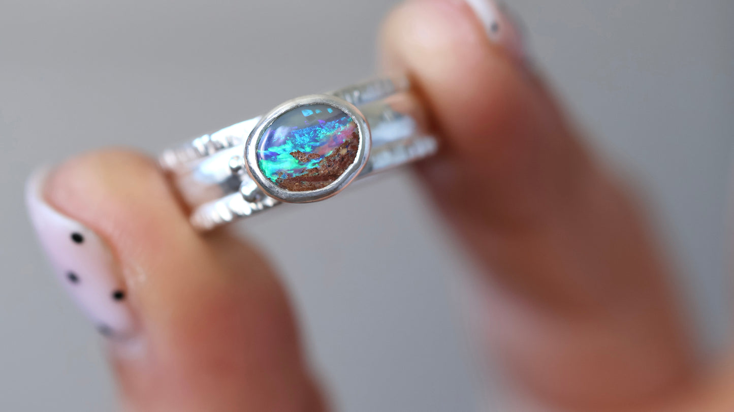 Boulder Opal Ring (size 9)