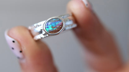 Boulder Opal Ring (size 9)