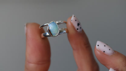 Solid Boulder Opal Ring