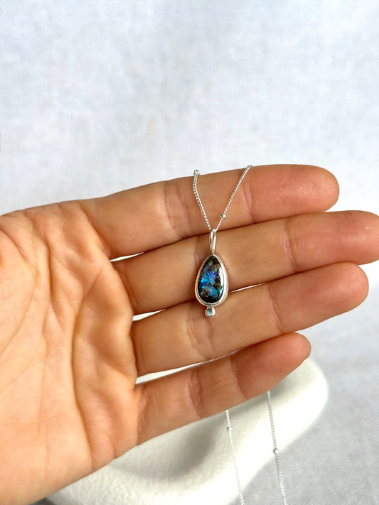 Lira - Boulder Opal Necklace