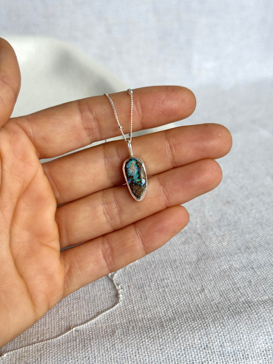 Alba - Boulder Opal Necklace