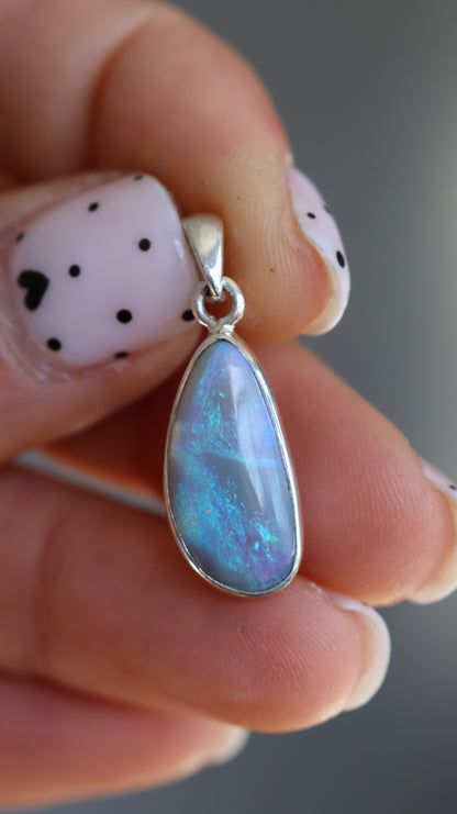 Lightning Ridge Solid Opal Pendant