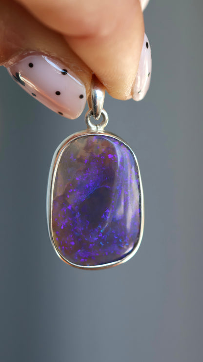 Purple Solid Opal (LR)