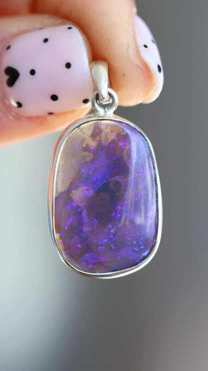 Purple Solid Opal (LR)