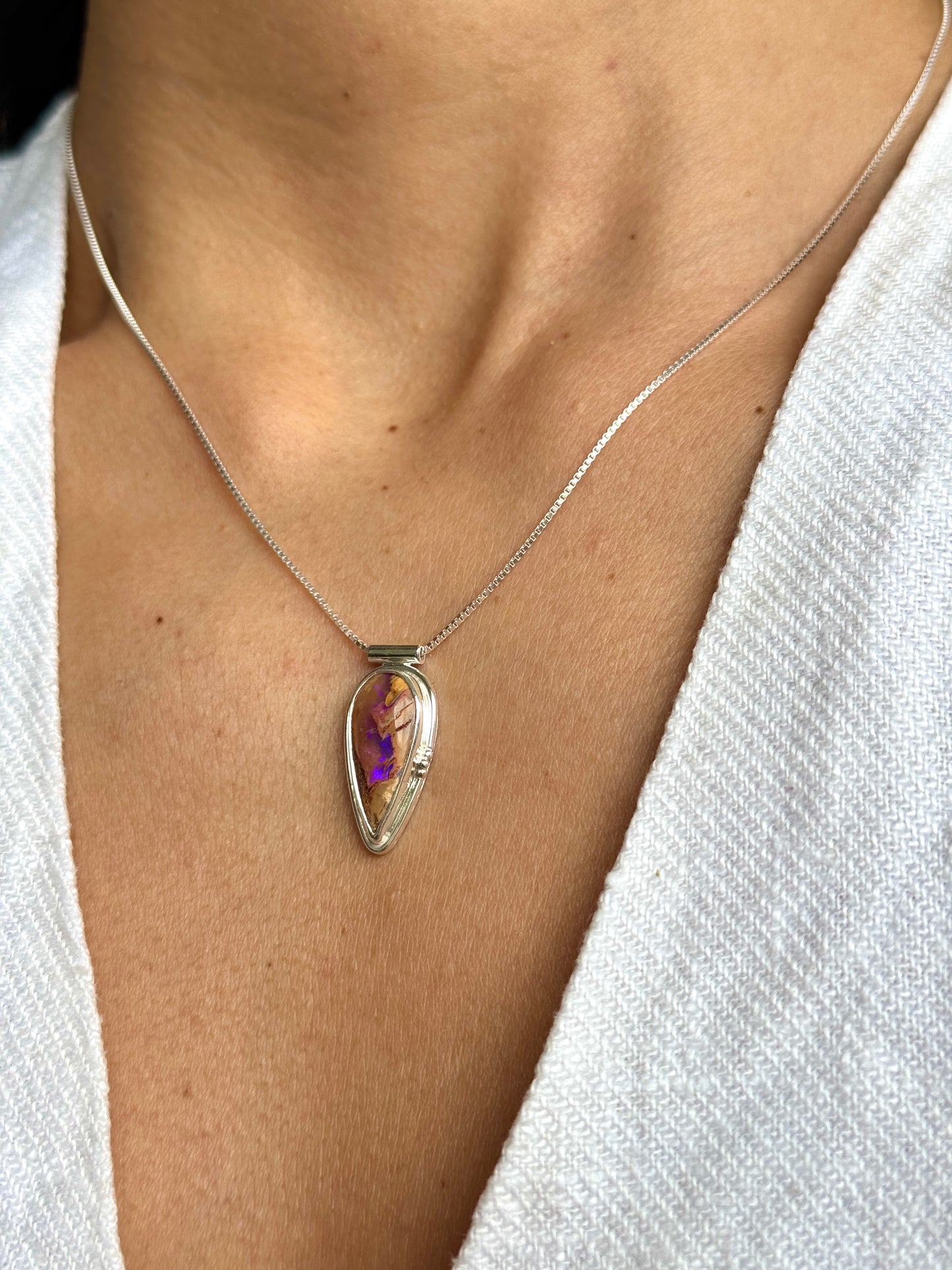 Violeta Necklace - Boulder Opal