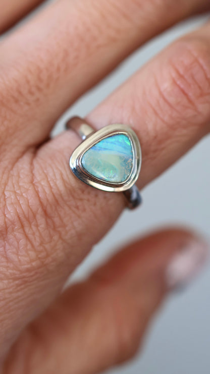 Boulder opal ring (size 8)