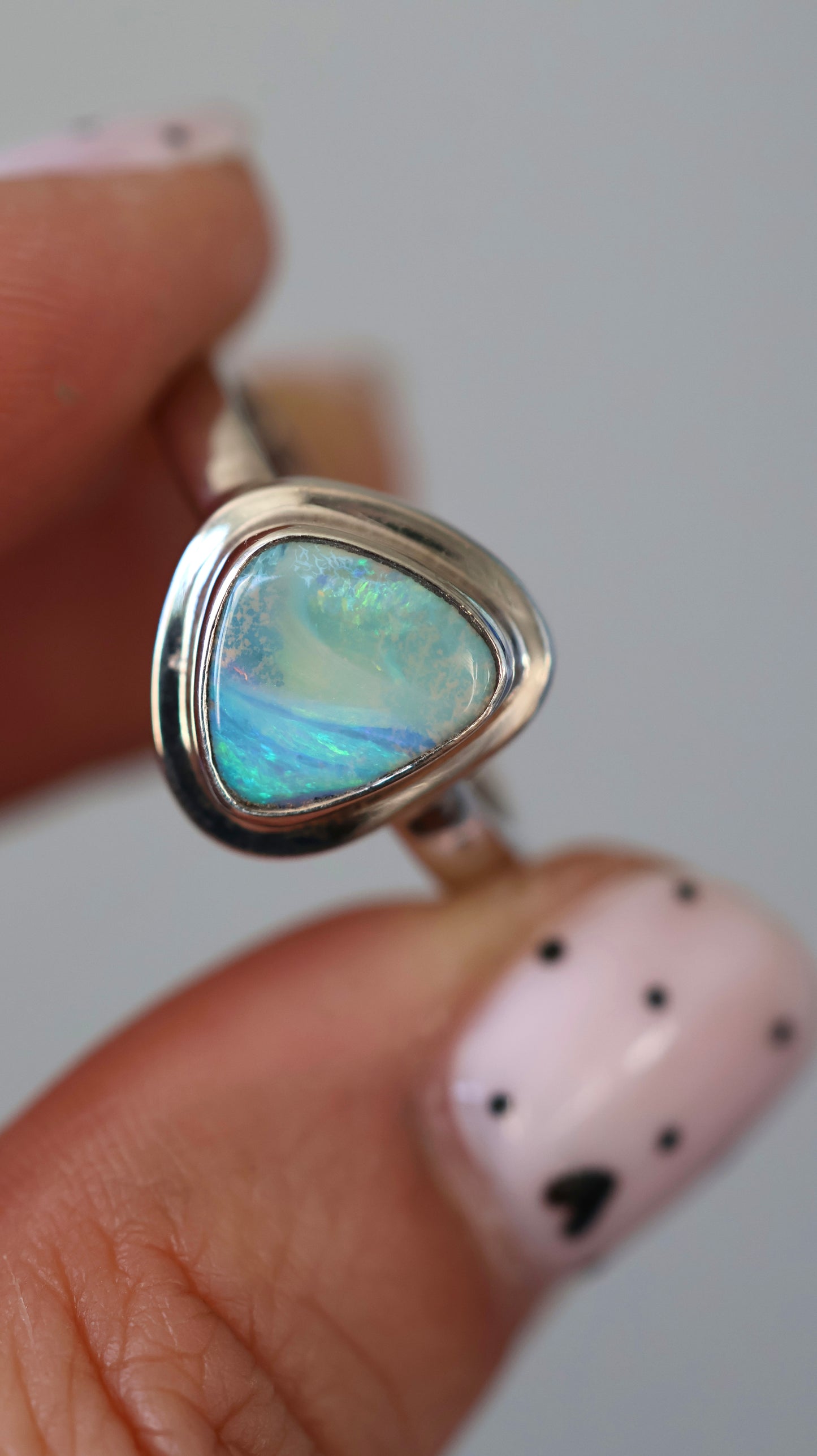 Boulder opal ring (size 8)