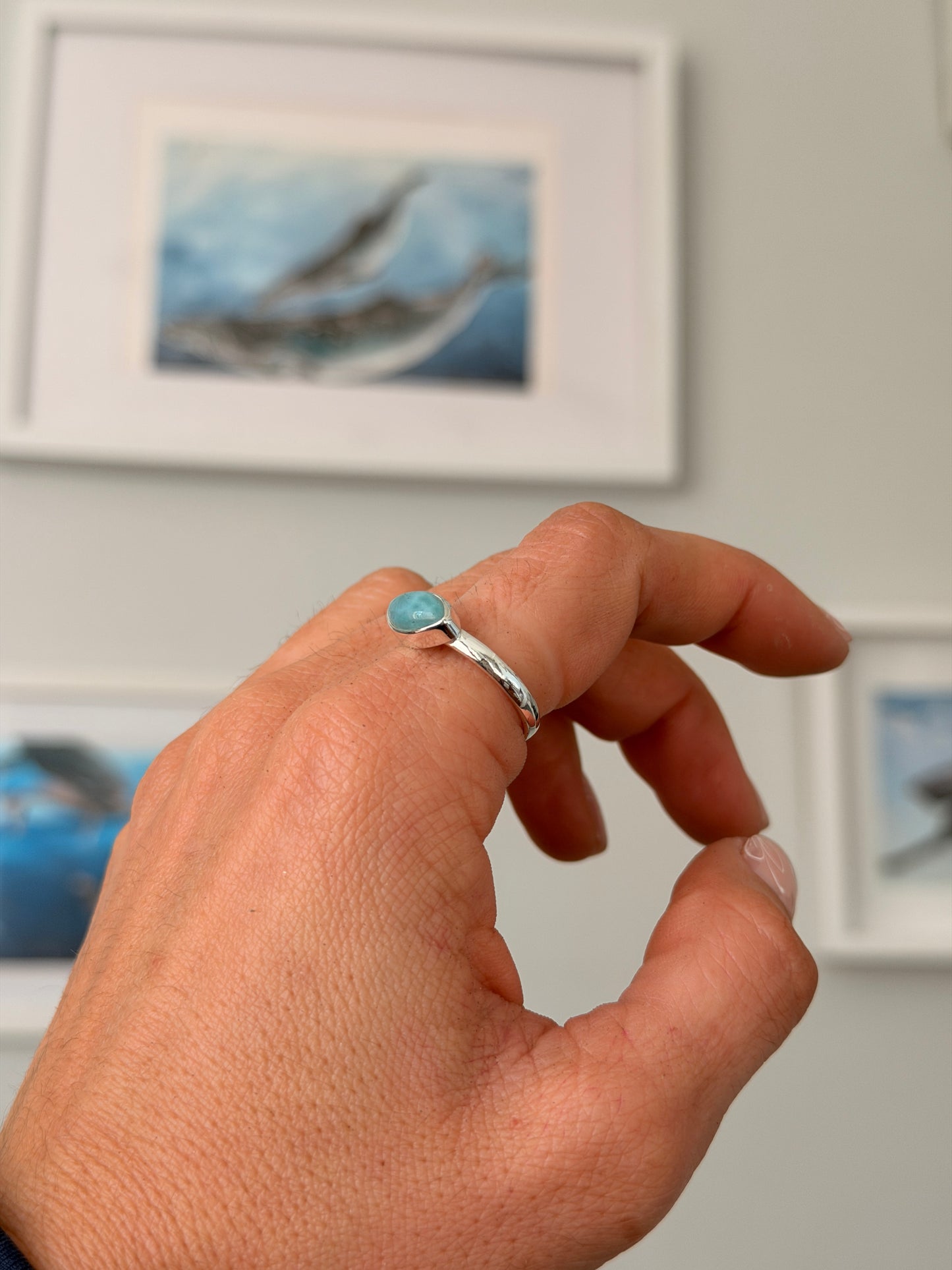 Larimar Marquise Ring