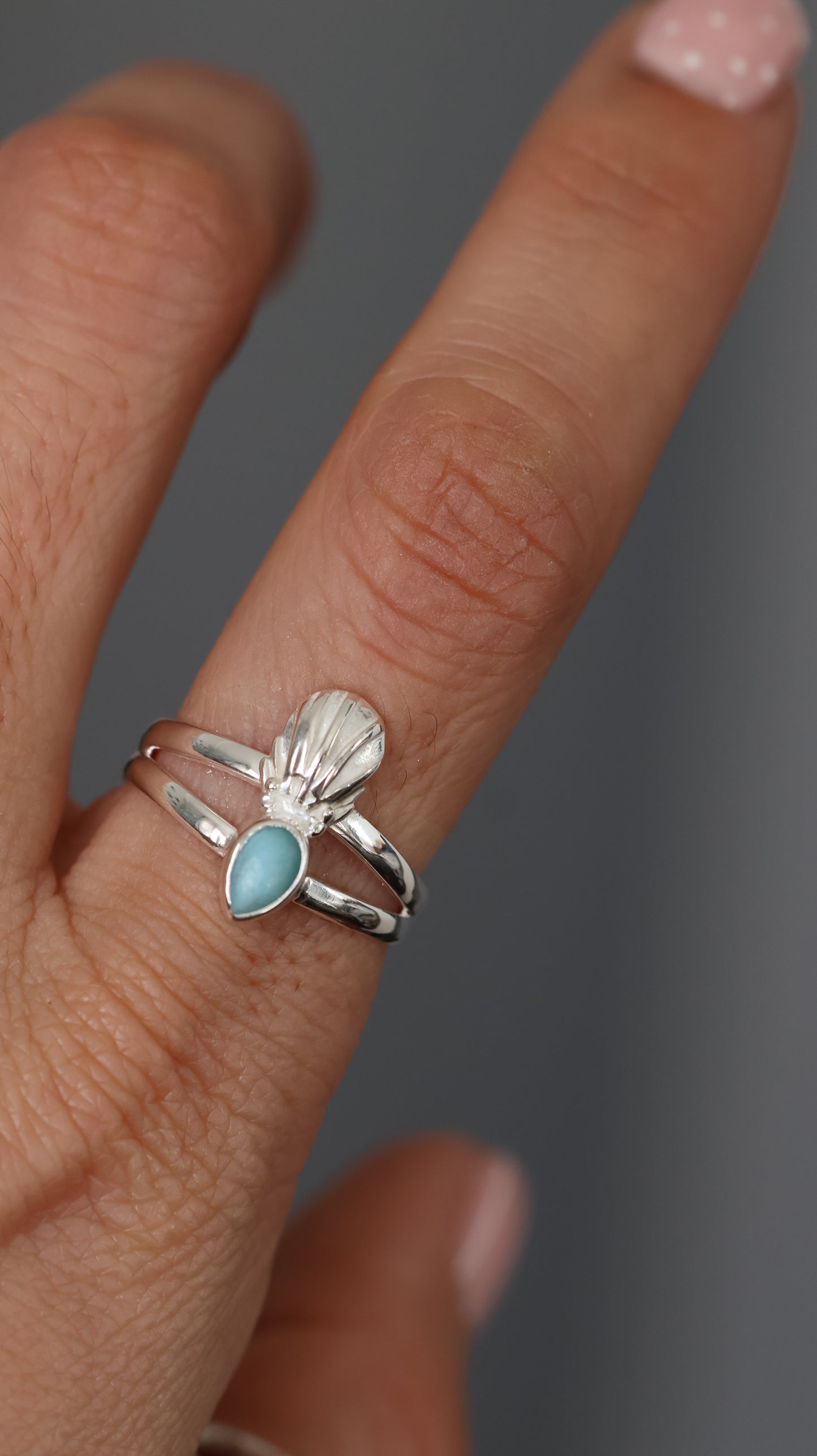 Larimar Shell - RING