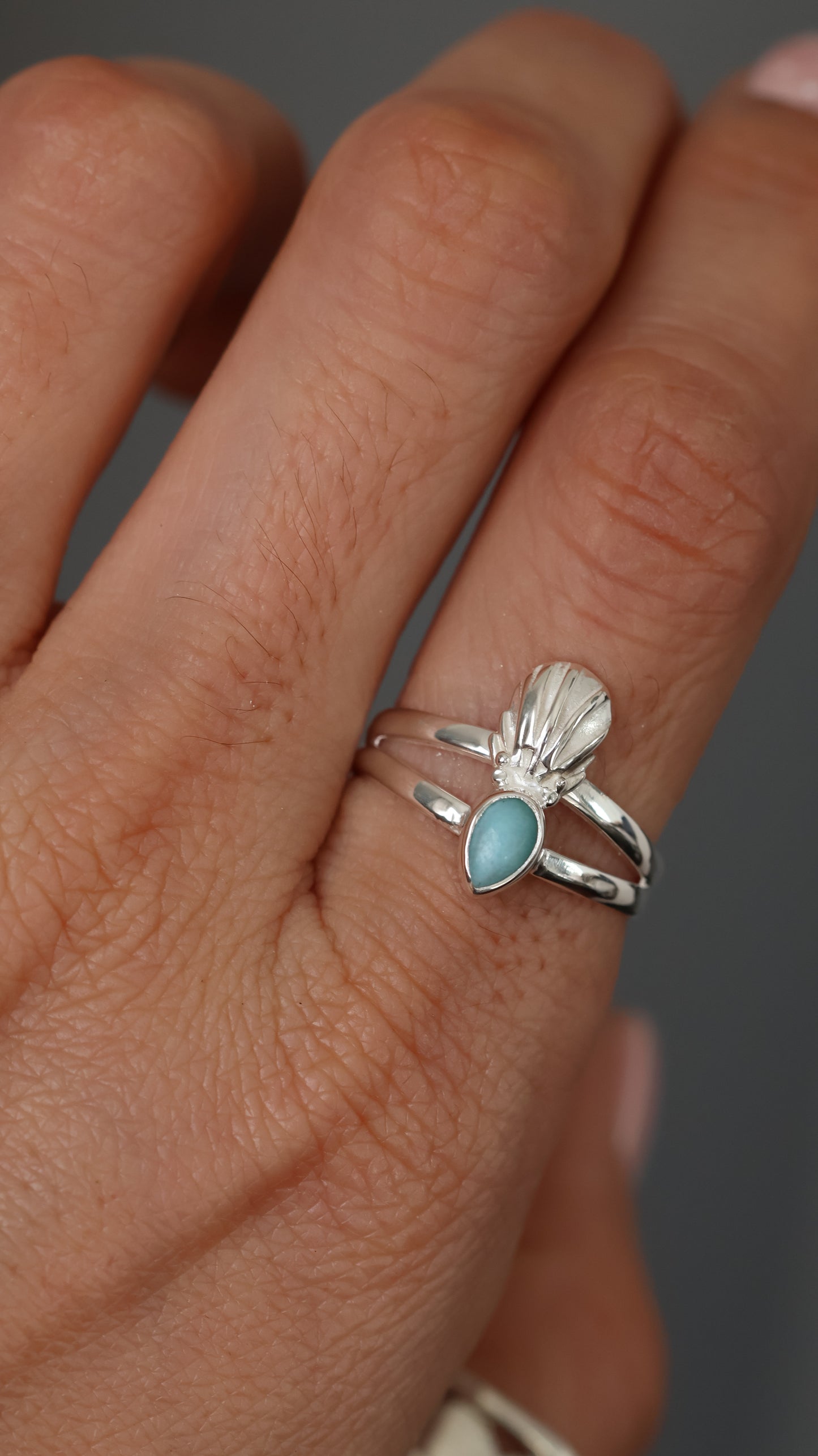 Larimar Shell - RING