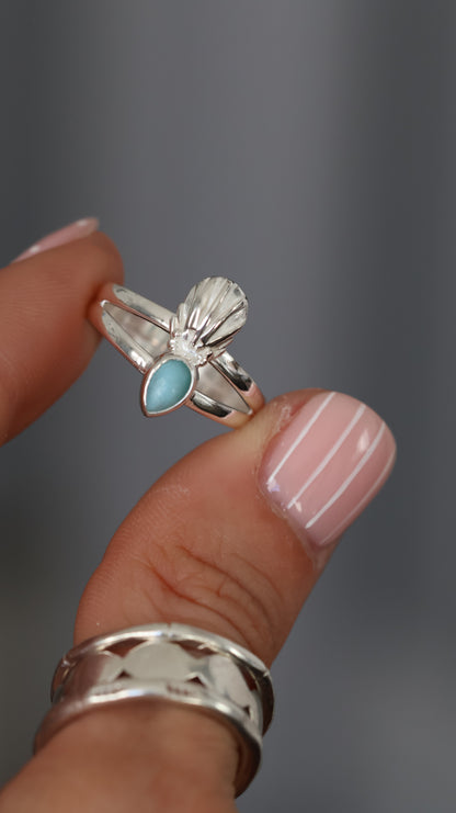 Larimar Shell - RING