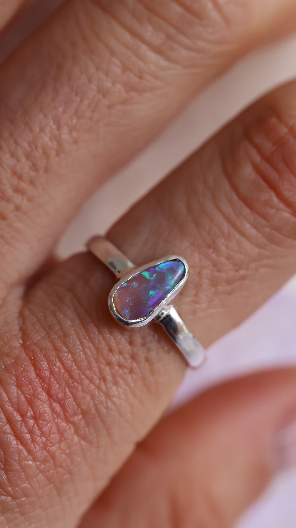 Crystal Opal Ring 7/ O