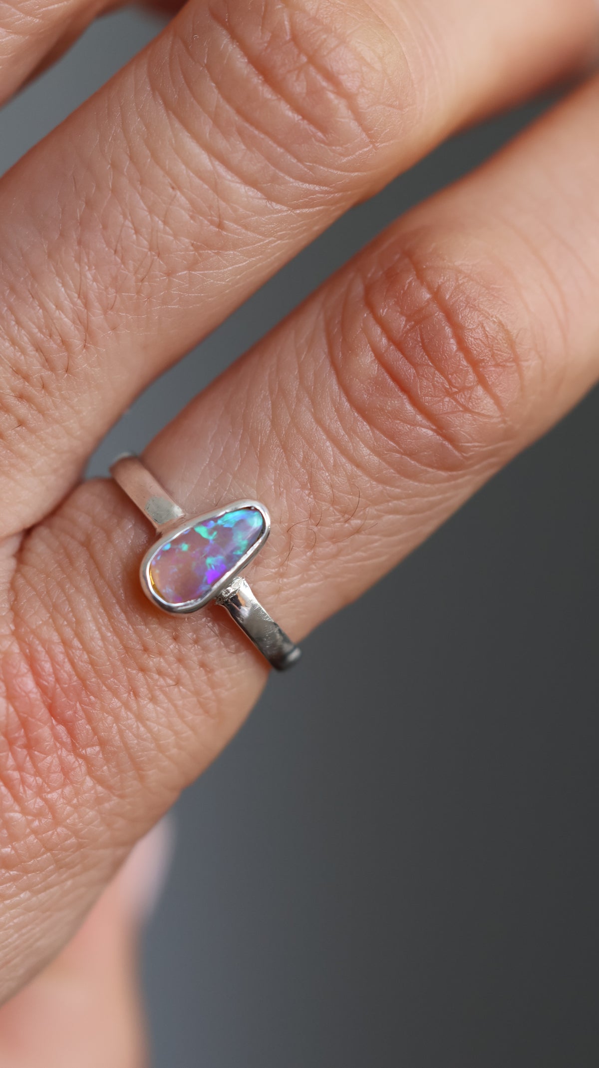 Crystal Opal Ring 7/ O