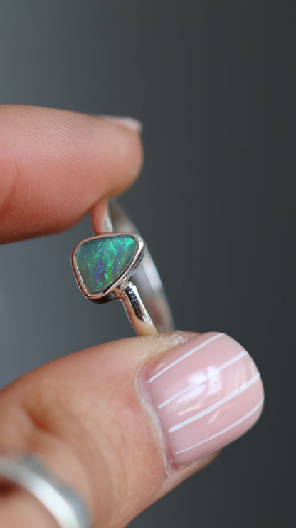 Lightning Ridge Opal Ring 8/Q
