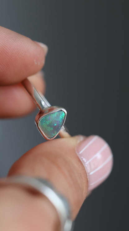 Lightning Ridge Opal Ring 8/Q