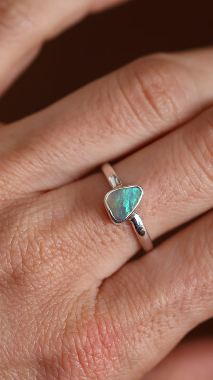 Lightning Ridge Opal Ring 8/Q