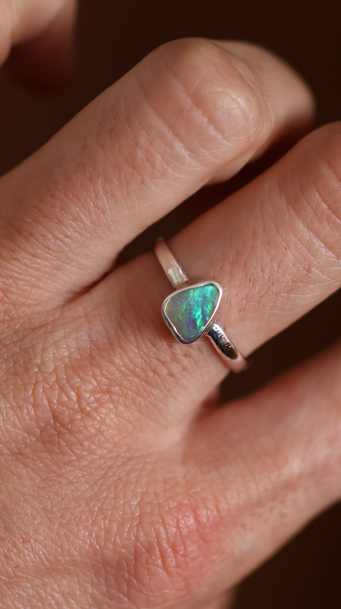 Lightning Ridge Opal Ring 8/Q