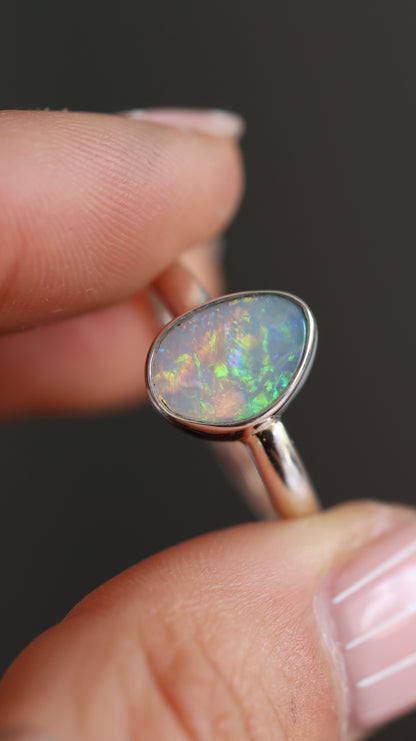 Solid Opal Ring 8.5 / R