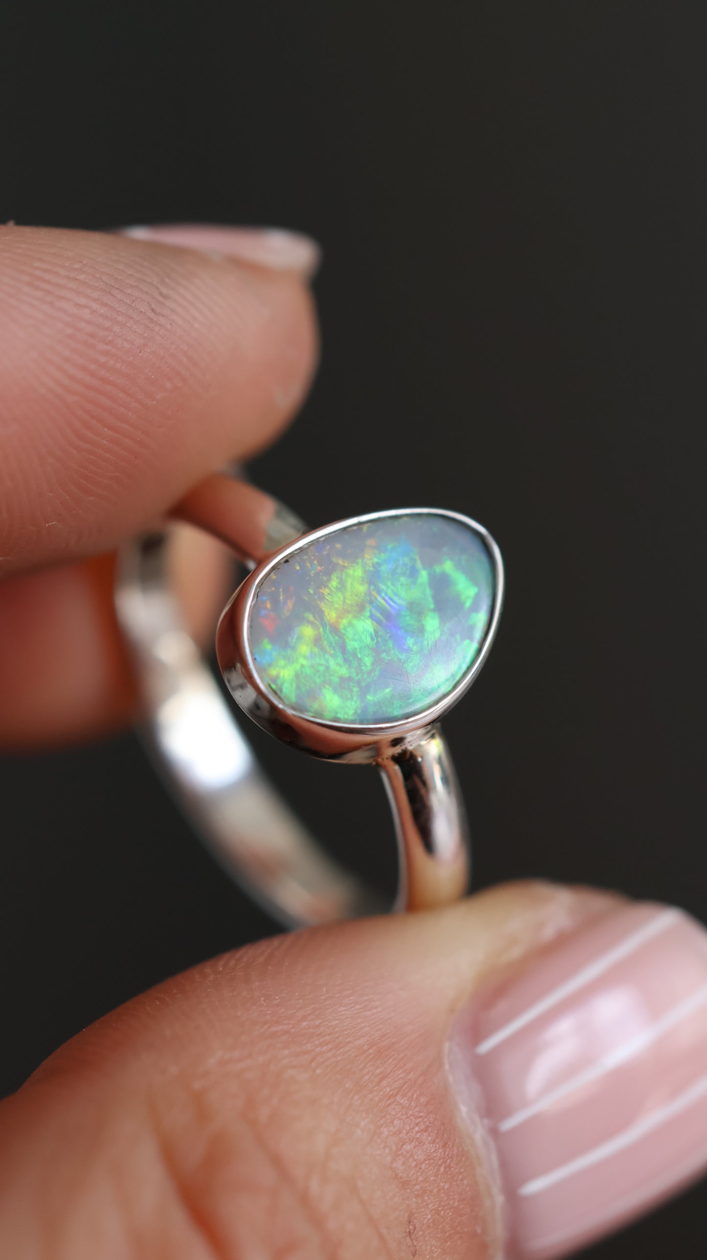 Solid Opal Ring 8.5 / R
