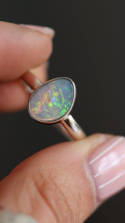 Solid Opal Ring 8.5 / R