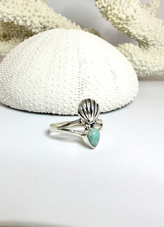 Larimar Shell - RING